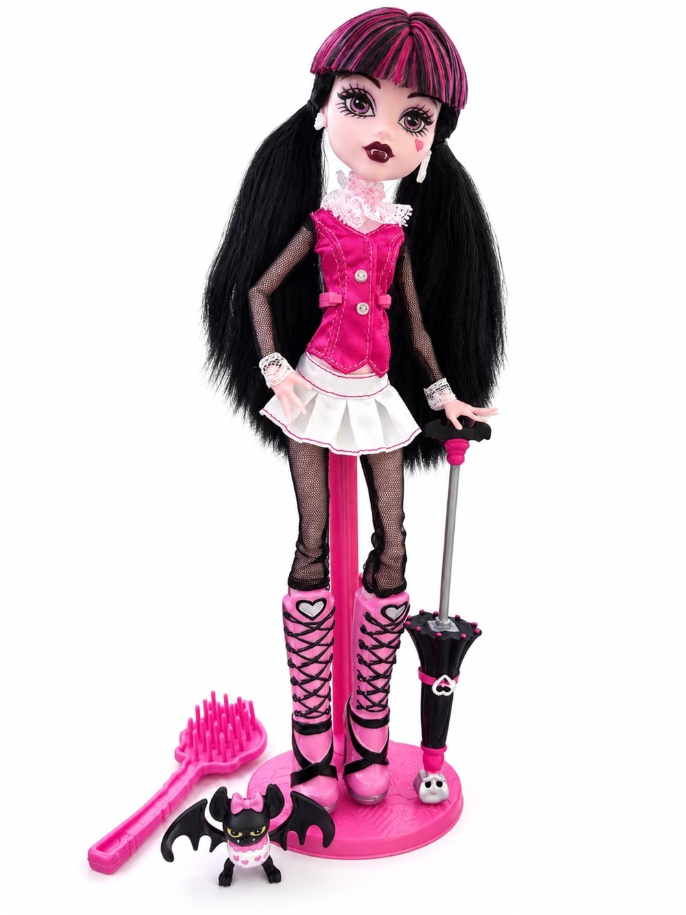 Monster high Draculaura Doll in Hot Pink and Black Creeproduction G 1